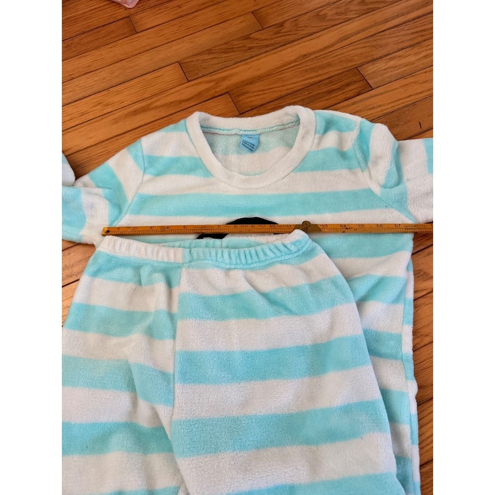 Y2K Paul Frank Julius & Friends Pajama Set Stripe Fleece - Picture 2 of 4